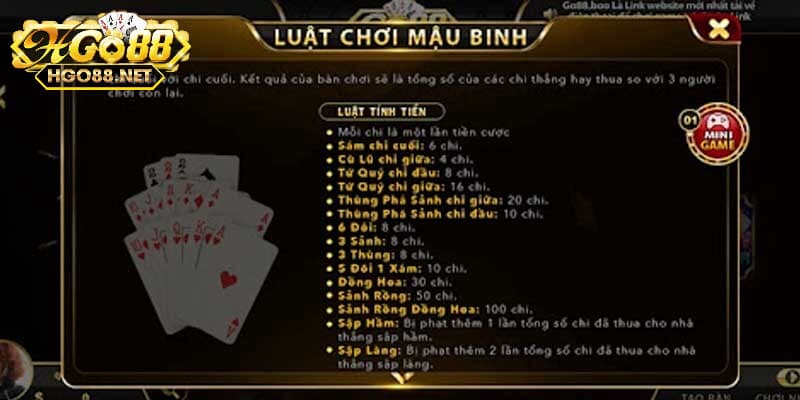 Những điều cần biết trong mậu binh Go88